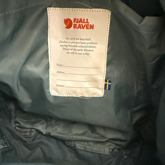 Fjallraven Kanken Slate Blue Backpack - Picture 10 of 11